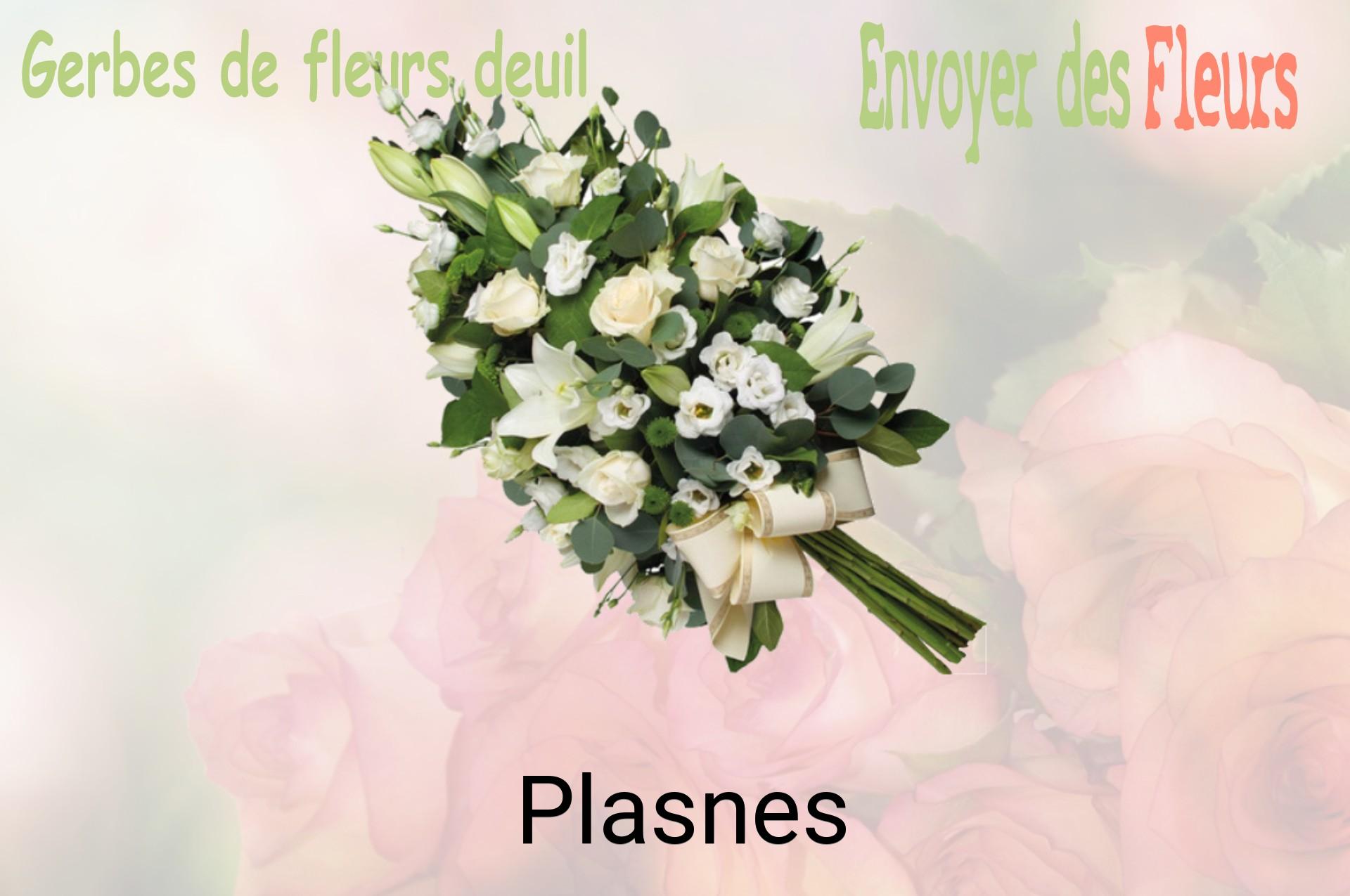 Gerbe de fleurs de deuil livrée à Plasnes